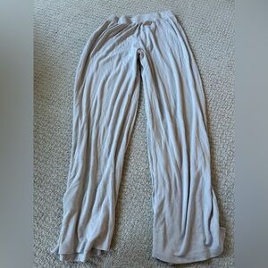 Abercrombie & Fitch Light Gray Ribbed Lounge Pants